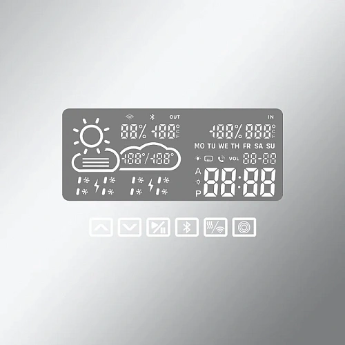 Зеркальный шкаф ArtDecco Celestial Glow 70 ACG07680MC с подсветкой Зеркальный шкаф ArtDecco Celestial Glow 70 ACG07680MC с подсветкой