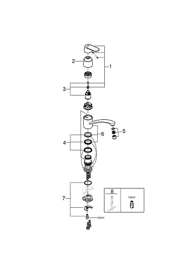 Смеситель для кухни GROHE Eurosmart Cosmopolitan, хром (32842000) Смеситель для кухни GROHE Eurosmart Cosmopolitan, хром (32842000)