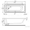 Акриловая ванна Santek Ламма 170х70 прямоугольная 1WH501747 1.WH50.1.747 Акриловая ванна Santek Ламма 170х70 прямоугольная 1WH501747 1.WH50.1.747