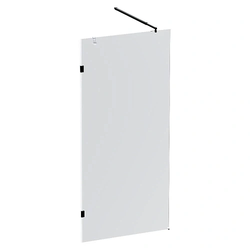 Душевая перегородка AM.PM X-Joy W94WI-90-F1-BTE 90x195, стекло прозрачное 6 мм с покрытием, профиль черный Душевая перегородка AM.PM X-Joy W94WI-90-F1-BTE 90x195, стекло прозрачное 6 мм с покрытием, профиль черный