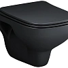 Унитаз подвесной AM.PM X-Joy S C85A1700MBSC безободковый, с сиденьем микролифт, черный матовый Унитаз подвесной AM.PM X-Joy S C85A1700MBSC безободковый, с сиденьем микролифт, черный матовый