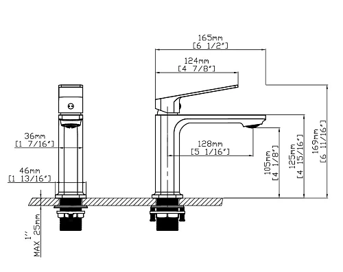 Смеситель для раковины Vincea Core VBF-4CO1BN брашированный никель Смеситель для раковины Vincea Core VBF-4CO1BN брашированный никель