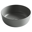 Детальная картинка товара «раковина ceramica nova element cn6073mh антрацит матовый накладная»