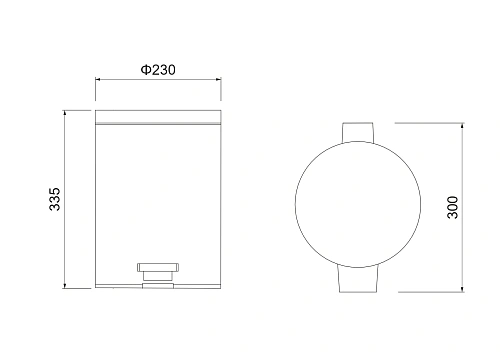 Корзина для мусора Aquatek AQ4992CR хром полированный Корзина для мусора Aquatek AQ4992CR хром полированный