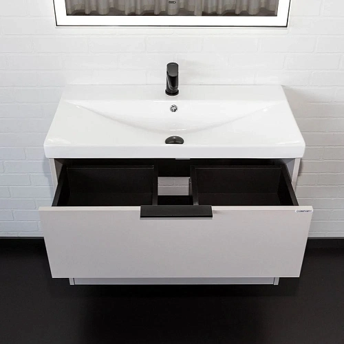 Тумба с раковиной Comforty Селенга-80 00-00021982 серый шелк с раковиной CF19696BX-80 Тумба с раковиной Comforty Селенга-80 00-00021982 серый шелк с раковиной CF19696BX-80