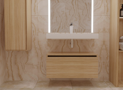Тумба под раковину Armadi Art FLAT 100см LIGHT OAK VALLESSI UNO-S 897-100-L Тумба под раковину Armadi Art FLAT 100см LIGHT OAK VALLESSI UNO-S 897-100-L