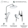 Душевая система Splenka S04.24, хром Душевая система Splenka S04.24, хром