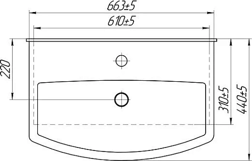 Тумба с раковиной DIWO Сочи 65 синяя 564061 Тумба с раковиной DIWO Сочи 65 синяя 564061