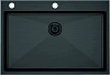 Кухонная мойка Paulmark KRONER-EDGE 75, PM777551-GM, вороненая сталь, 750х510мм Кухонная мойка Paulmark KRONER-EDGE 75, PM777551-GM, вороненая сталь, 750х510мм