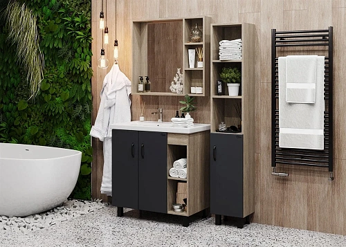 Зеркальный шкаф Onika ТИМБЕР 70.00У дуб сонома 207045 Зеркальный шкаф Onika ТИМБЕР 70.00У дуб сонома 207045