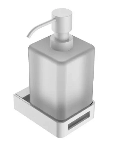 Дозатор жидкого мыла Boheme Q 10957-MW белый матовый Дозатор жидкого мыла Boheme Q 10957-MW белый матовый