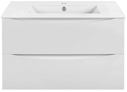 Тумба под раковину Vincea Mia 800 подвесная, 2 выкатных ящика soft close, G.White VMC-2MC800GW Тумба под раковину Vincea Mia 800 подвесная, 2 выкатных ящика soft close, G.White VMC-2MC800GW