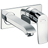 Картинка анонса товара «смеситель для раковины hansgrohe metris настенный, хром 31085000»