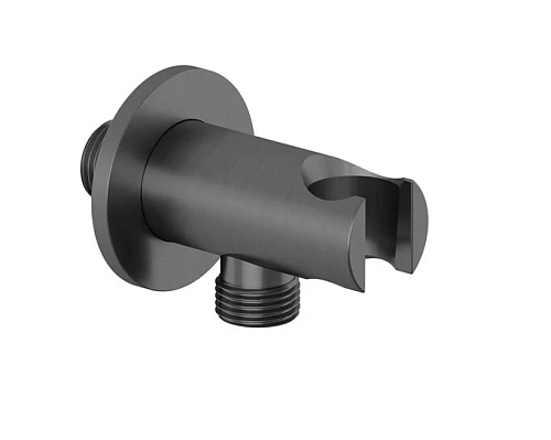 Шланговое подключение Kludi A QA 65567N2-00 с держателем для душа оружейная сталь Шланговое подключение Kludi A QA 65567N2-00 с держателем для душа оружейная сталь