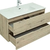 Тумба под раковину Aquanet Алвита New 100 2 ящика, дуб веллингтон белый 00277521 Тумба под раковину Aquanet Алвита New 100 2 ящика, дуб веллингтон белый 00277521