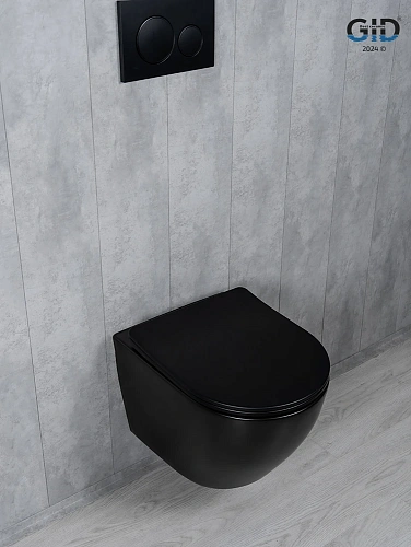 Унитаз подвесной Tornado Gid Tr2122TF-Bm 62261Y черный матовый 49x36x36 с крышкой микролифт Унитаз подвесной Tornado Gid Tr2122TF-Bm 62261Y черный матовый 49x36x36 с крышкой микролифт