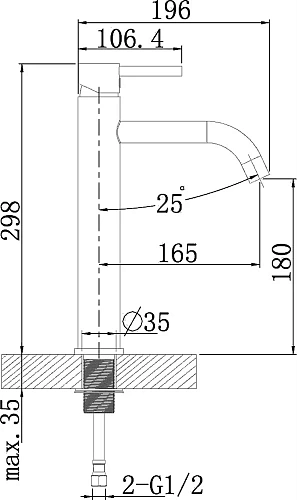 Смеситель для раковины STWORKI Ольборг OL-05SV хром 549988 Смеситель для раковины STWORKI Ольборг OL-05SV хром 549988
