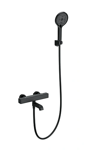 Смеситель для ванны Wonzon & Woghand с термостатом, черный матовый (WW-B2016-A1-MB) Смеситель для ванны Wonzon & Woghand с термостатом, черный матовый (WW-B2016-A1-MB)