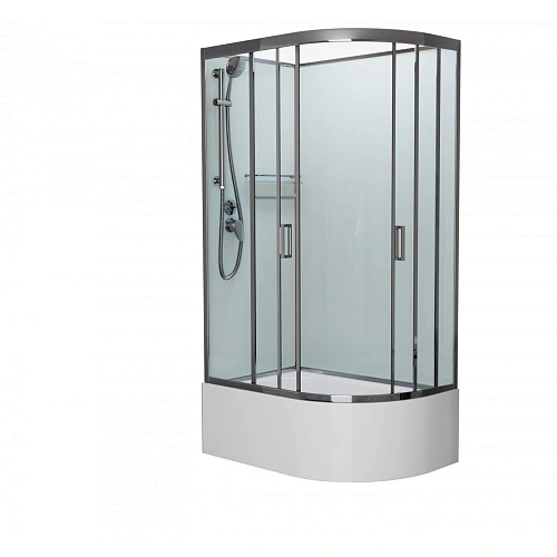 Душевая кабина Frank F412/2 L левосторонняя Brilliant без крыши полированный хром профиль 120x80 188 188009 Душевая кабина Frank F412/2 L левосторонняя Brilliant без крыши полированный хром профиль 120x80 188 188009