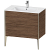 Тумба под раковину Duravit XVIU XV44820B121 напольная 81 см Орех темный