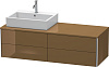 Картинка анонса товара «тумба под раковину duravit xsquare xs4913l6161 140 см коричнево-оливковый глянцевый»