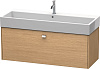 Картинка анонса товара «тумба под раковину duravit brioso br405701052 подвесная 118 см европейский дуб»