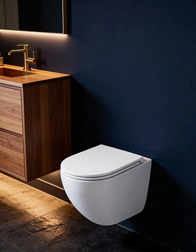 Унитаз подвесной CHARUS CERAMIQUE CR.522.WT3.01 с крышкой микролифт Унитаз подвесной CHARUS CERAMIQUE CR.522.WT3.01 с крышкой микролифт