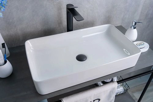 Раковина Gid N9396 51140 накладная белая 60x34x11 Раковина Gid N9396 51140 накладная белая 60x34x11