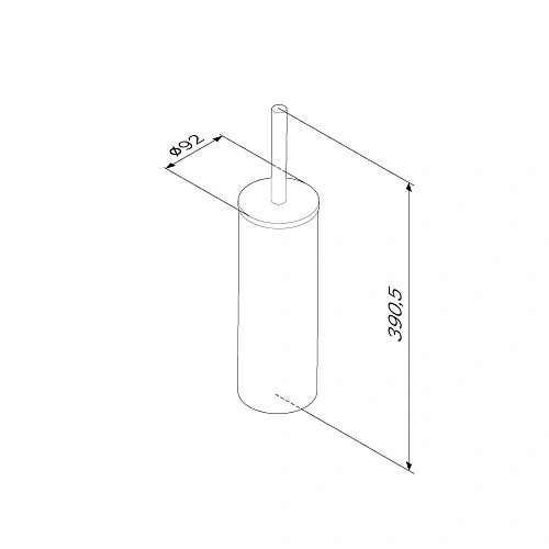 Ершик для унитаза AM.PM Sense L A7433500 L сталь Ершик для унитаза AM.PM Sense L A7433500 L сталь