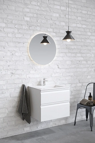 Тумба с раковиной Aquatek ВЕГА 60см AQ77060-MW белый матовый, подвесная Тумба с раковиной Aquatek ВЕГА 60см AQ77060-MW белый матовый, подвесная