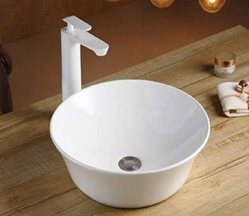 Раковина CeramaLux 9381 накладная, белый Раковина CeramaLux 9381 накладная, белый