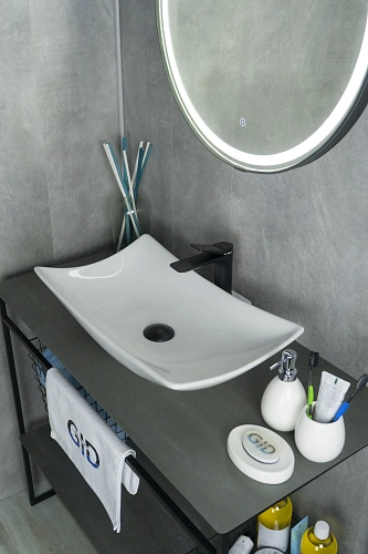 Раковина Gid N9176 51129 накладная белая 56x42x10.5 Раковина Gid N9176 51129 накладная белая 56x42x10.5