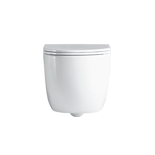 Унитаз подвесной Vincea Globo VT1-52T безободковый, цвет белый, ультратонкое soft-close сиденье Унитаз подвесной Vincea Globo VT1-52T безободковый, цвет белый, ультратонкое soft-close сиденье