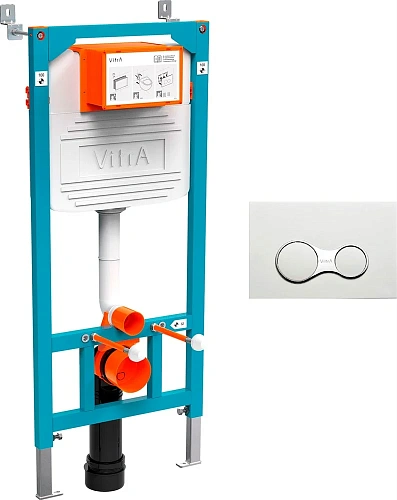 Комплект Унитаз подвесной STWORKI Rotenburg SWH52 безободковый +Инсталляция VitrA 800-2009 с белой к 534857 Комплект Унитаз подвесной STWORKI Rotenburg SWH52 безободковый +Инсталляция VitrA 800-2009 с белой к 534857