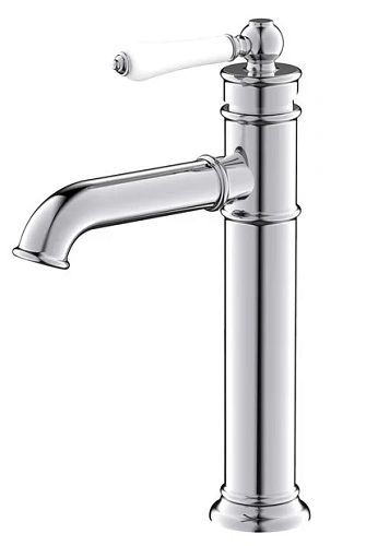 Смеситель для раковины Iddis Oxford OXFSB01i01, хром/белый Смеситель для раковины Iddis Oxford OXFSB01i01, хром/белый