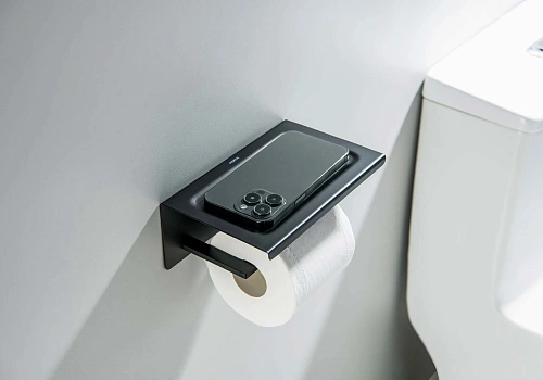 Держатель туалетной бумаги Aquatek ЛИБРА AQ4309MB черный матовый Держатель туалетной бумаги Aquatek ЛИБРА AQ4309MB черный матовый