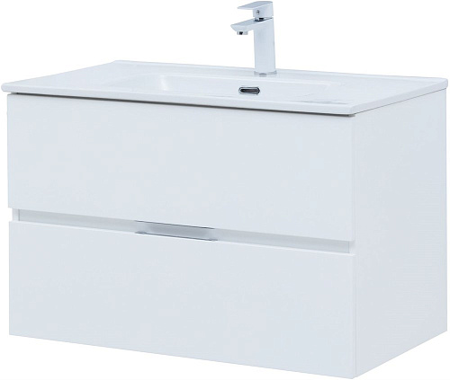 Тумба под раковину Aquanet Алвита New 80 2 ящика, белый матовый 00277514 Тумба под раковину Aquanet Алвита New 80 2 ящика, белый матовый 00277514