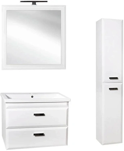 Тумба под раковину Style Line Лотос 80, Комо 80, Люкс белая, PLUS СС-00000366 Тумба под раковину Style Line Лотос 80, Комо 80, Люкс белая, PLUS СС-00000366