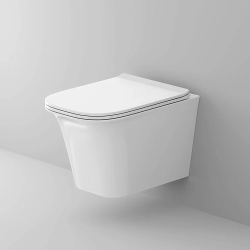 Унитаз подвесной GROSSMAN GR-4463S Classic 490x335x350 безободковый с тонкой крышкой Унитаз подвесной GROSSMAN GR-4463S Classic 490x335x350 безободковый с тонкой крышкой