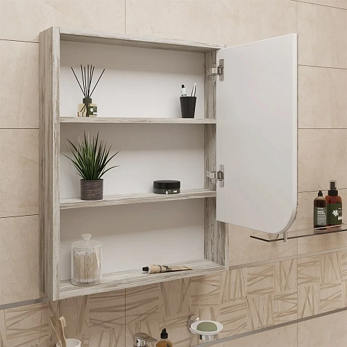 Зеркальный шкаф DIWO Самара 60 R, дуб скандинавский, прямоугольное, навесное, левый, под дерево 4618 461849 Зеркальный шкаф DIWO Самара 60 R, дуб скандинавский, прямоугольное, навесное, левый, под дерево 4618 461849