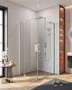 Картинка анонса товара «душевой уголок cezares slider-ah-2-80/90-100/110-c-cr 80-90x100-110см стекло прозрачное, профиль хром»