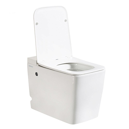 Унитаз приставной ABBER Rechteck AC1212P белый с импульсным смывом с крышкой микролифт Унитаз приставной ABBER Rechteck AC1212P белый с импульсным смывом с крышкой микролифт