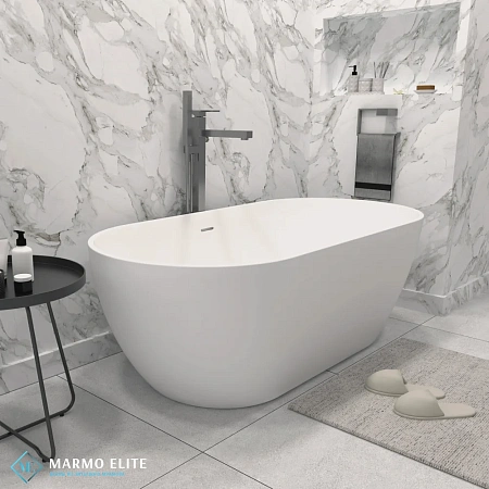 Ванна отдельностоящая Marmo-Elite Монца ВА-167-78 1670x780 из искусственного камня, без перелива, глянцевая