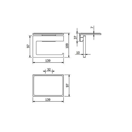 Держатель туалетной бумаги Kludi VELA C 3197105 хром Держатель туалетной бумаги Kludi VELA C 3197105 хром