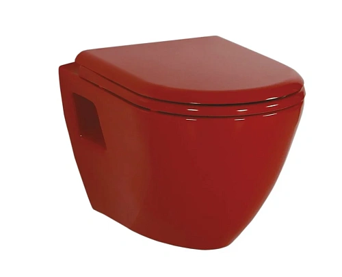 Унитаз подвесной Creavit Terra TP325-11KI00E-0000 красный Унитаз подвесной Creavit Terra TP325-11KI00E-0000 красный
