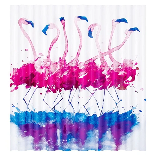 Штора для ванны WasserKRAFT Lossa SC-81101 синий/розовый Штора для ванны WasserKRAFT Lossa SC-81101 синий/розовый