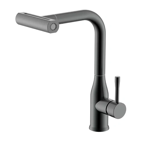 Смеситель для кухни Splenka S206.49.09 с выдвижным изливом, графит Смеситель для кухни Splenka S206.49.09 с выдвижным изливом, графит
