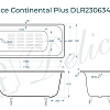 Ванна чугунная Delice Continental PLUS 170х70 DLR230634-AS с антискользящим покрытием Ванна чугунная Delice Continental PLUS 170х70 DLR230634-AS с антискользящим покрытием