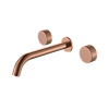 Картинка анонса товара «смеситель для раковины boheme stick 152-2-cb.4 встравиваемый spirale на 3 отверстия copper brushed»