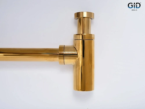 Сифон для раковины Gid G-64GD 75506S золотой Сифон для раковины Gid G-64GD 75506S золотой